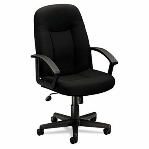 Basyx Managerial Mid-Back Swivel/Tilt Chair, Black Fabric &amp; Frame (BSXVL601VA10)