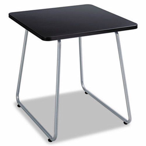 Safco Anywhere End Table, 20w x 20d x 19-1/2h, Black/Silver (SAF5090SL)