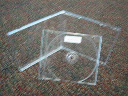 2000 STANDARD CD JEWEL CASES &amp; CLEAR TRAY BL100&amp;KC02PK