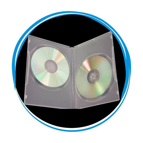 100 Top Quality New Clear 7mm Double 2 Slim DVD Cases, P-D7DDC, Sales