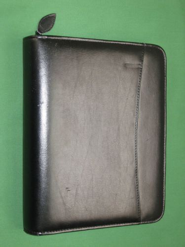 Classic ~1.25&#034;~ faux-leather franklin covey planner organizer binder zipper 5814 for sale