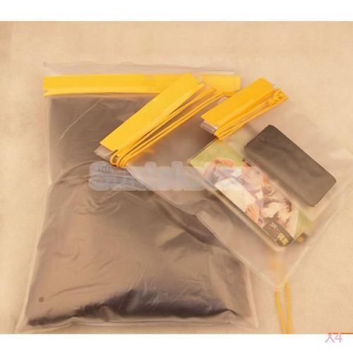 4x 3pcs PVC Waterproof Bags Pouch Storage Pocket for Camera Cellphone Documents