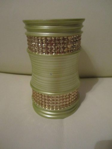 Home Goods Cute Pencil Holder Green with Jewels