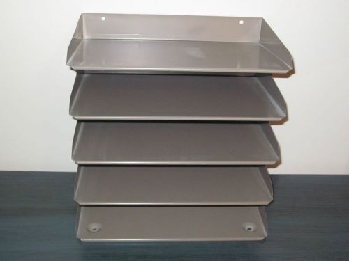 Vintage Steelmaster 5-tier Metal Desk Organizer Sorter, In and Out Box