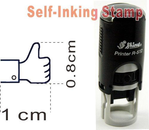 Like 1cm Self-inking stamp Rubber Blue color ink or select other (small good)