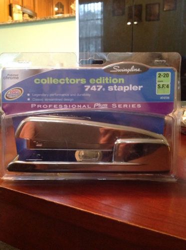 Swingline polished chrome collectors edition 747 stapler new