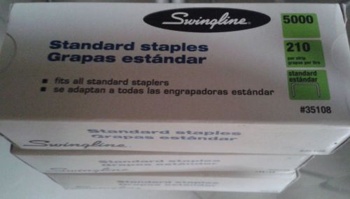 Swingline Standard Staples. One Box of  Qty. 5000