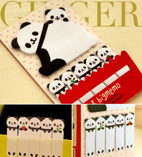 Panda parent kids  sticker post it bookmark marker notepad sticky notes  (ab05) for sale