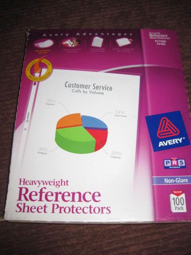 Avery dennison ave74102 sheet protector non-glare heavyweight for sale