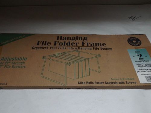 Framemaster Steel Hanging File Folder Frames, Legal Size, Steel, 2 per Pack