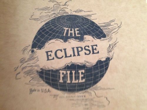 VINTAGE Eclipse File Box - Includes the original letter dividers