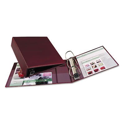Heavy-Duty Binder with One Touch EZD Rings, 3&#034; Capacity, Maroon