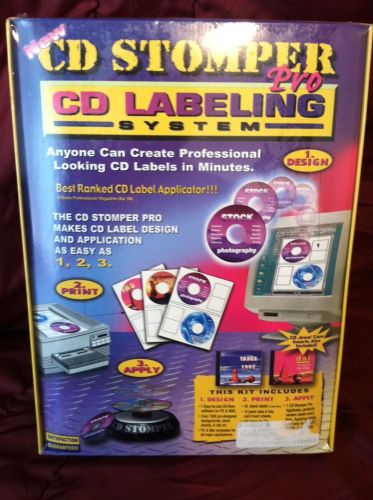 New CD stomper PRO CD / DVD labeling system Labeler Sealed In Box Label