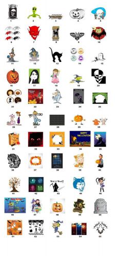 30 Personalized Return Address Labels Cartoon Halloween 1 pic/sheet (H12)