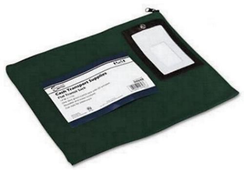 2 - pm company flat transit sacks - 14&#034; x 11&#034;, dark green-new-nr for sale