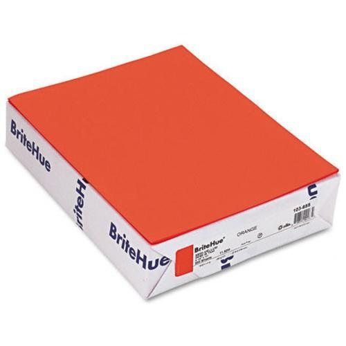 Mohawk BriteHue Multipurpose Colored Paper, 24lb, 8 1/2 x 11, Orange, 500 Sheets