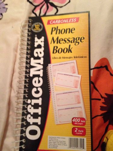 OfficeMax Phone Message Book