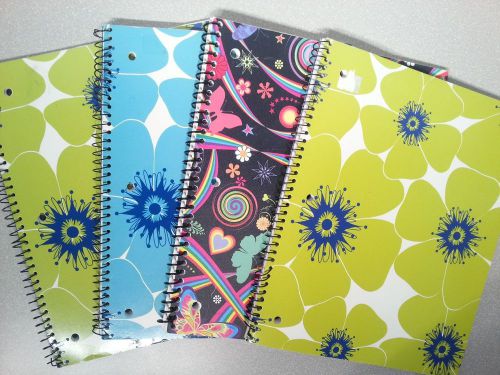 Lot of 4 College Ruled Notebooks ~ 1 Subject ~ 80 sheets each