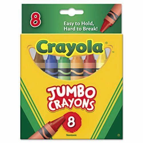 Crayola So Big Crayons, Large Size, 5 x 9/16, 8 Assorted Color Box (CYO520389)