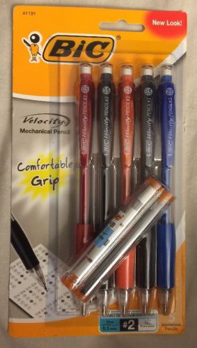 BIC Velocity Mechanical Pencil,0.7 mm Lead Size - Gray Barrel - 5 / Pack