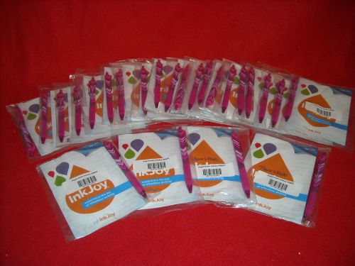 Lot of 24 Magenta Paper Mate InkJoy – 300RT Retro Wraps Ball Point Pens (PM-06)
