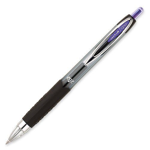 207 Retractable Gel Pens, Medium Point, Purple Ink, Pack of 12 New