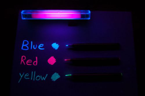 Invisible uv ink markers &amp; blacklight combo for sale