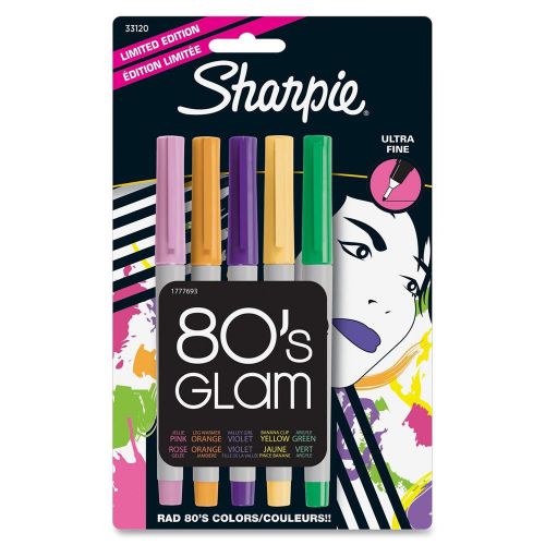 Sharpie 80&#039;s Glam Colors Ultra Fine Point Markers Pens