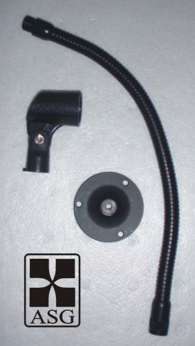 Audio systems group goose neck flange and mic clip for sale
