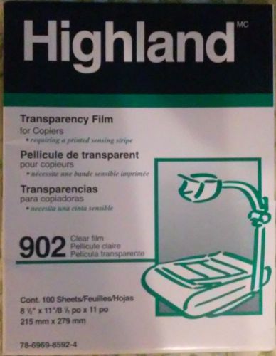 HIGHLAND TRANSPARENCY FILM CLEAR FILM #902