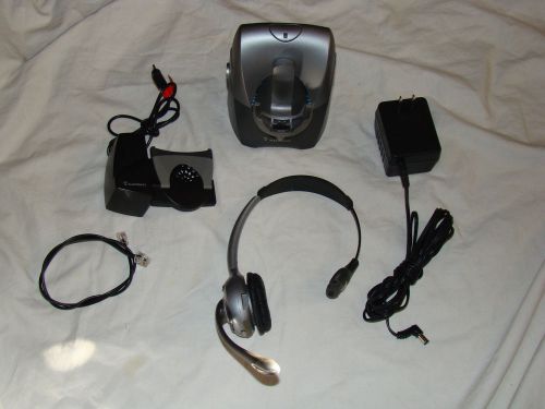 Plantronics cs351n headset base w/ ac adaptor &amp; hl10 lifter free priority ship for sale