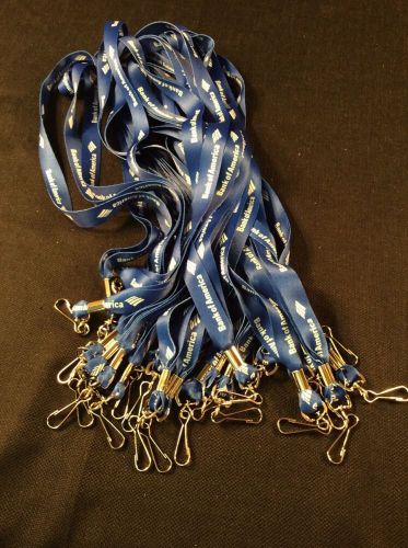 Lanyards Blue 25 qty Heavy Duty * New * Make Offer on Multiple Lot