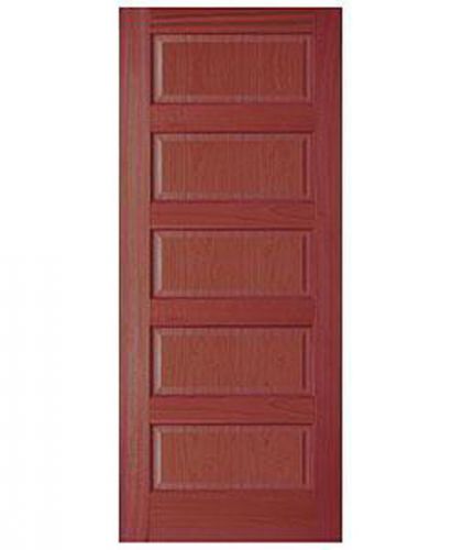 5 Panel Equal Raised Panels Cherry StainGrade Solid Core Interior Wood Doors NEW