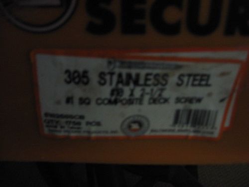 Swan secure 305 stainless steel #10 x 2-1/2 #1 square deck screws for sale