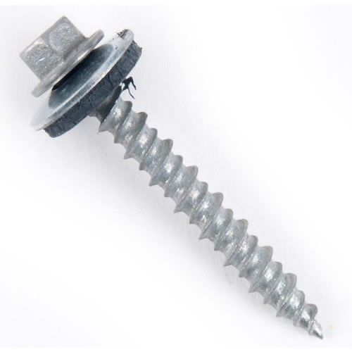 (1000) 8 x 1 hex head sheet metal screws neoprene washer (roofing screws) for sale