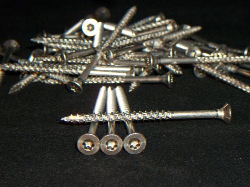40 pcs 10 x 3 316 stainless steel wood deck screws t-25 torx outdoor marine star for sale