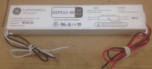 New GE Lumination LED Driver GESP12-60 Ballast 12 VDC