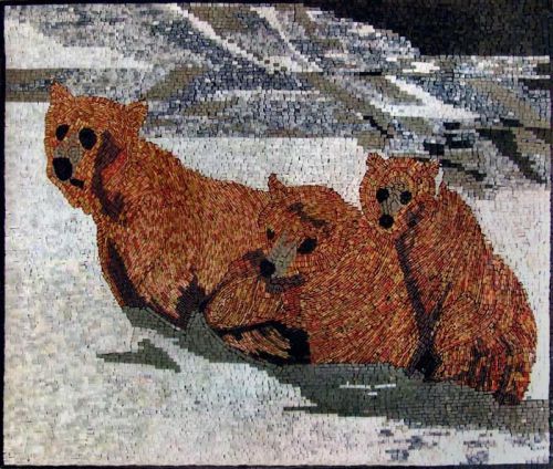 Bears Mosaic Art