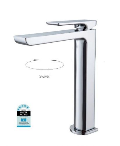 Designer ASTRA Square Swivel Kitchen Laundry Basin Sink Flick Mixer Tap Faucet