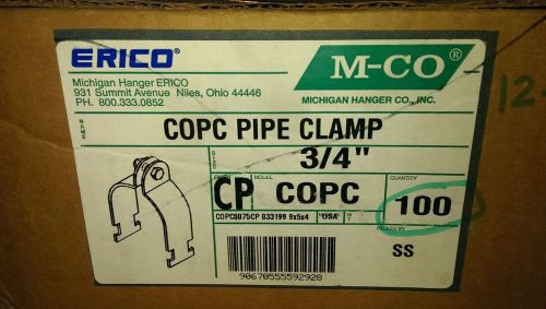Copper coated pipe clamp / strut, 3/4 inch for sale