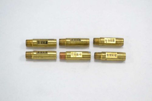 LOT 6 NEW GATEWOOD BRASS 12X2 TIP NOZZLE 1/8IN NPT B362871