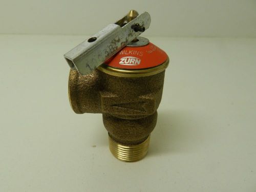 Zurn p1000a 30 150 wilkins 3/4&#034; mnpt pressure relief valve 510,000 btu nos for sale