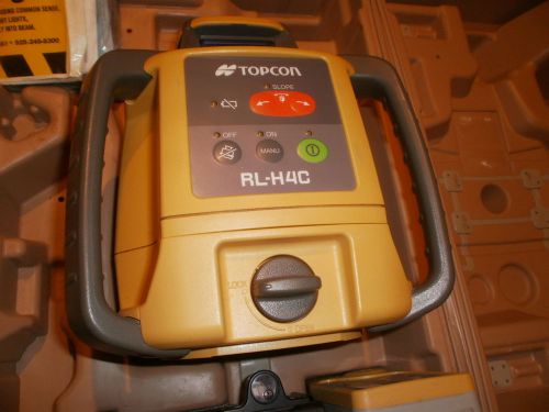 Topcon RL-H4C Laser Level  Excellent condition with LS-80 Dectector and Case