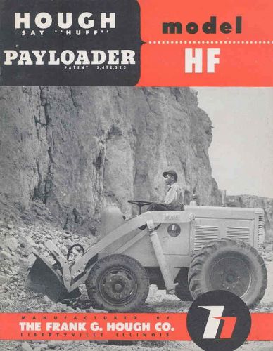 1949 ? hough model hf payloader brochure libertyville illinois wu5634 for sale