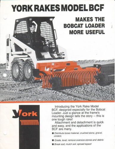Equipment Brochure - York - BCF CSF FM LFT - Rakes for Bobcat Truck ATV (E1438)