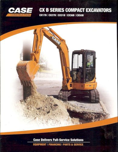 Equipment Brochure - Case - CX 17B 276B 31B 36B 50B - Excavator - 2010 (E1802)