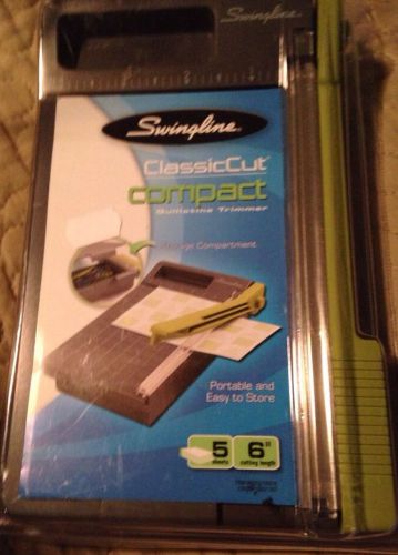 Swingline 1060-t classiccut compact 6-inch guillotine trimmer, desktop, 5 sheets for sale