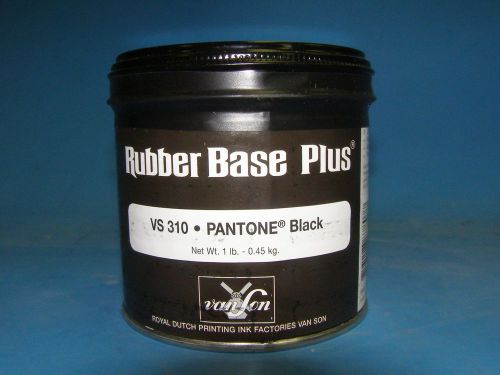 New VanSon Rubber Base Plus Pantone Black Ink 1lb VS310