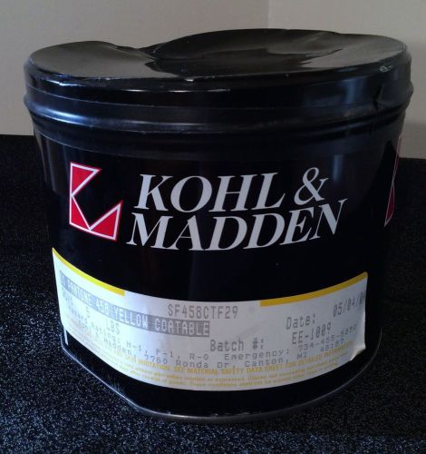 Kohl &amp; Madden Quality Printing Ink, Coatable Yellow, Pantone 458, 5 lbs, 2004
