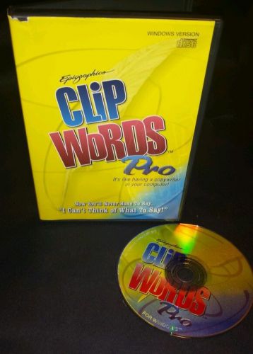 Clip Words Pro CD for Windows